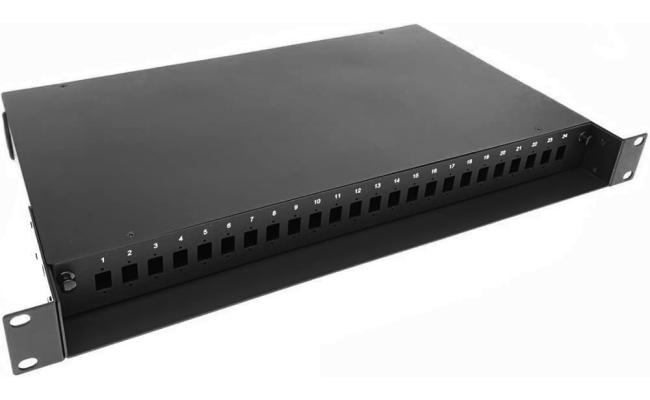 Unloaded 24 Port Fiber Optic Patch Panel Simplex