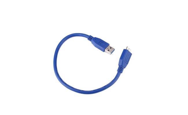 USB A male to Micro B USB 3.0 Cable 50cm-Blue (external hdd cable)