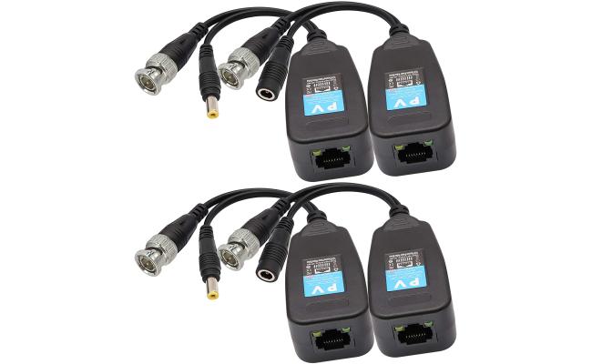 Video Balun RJ45 to BNC Transceiver Transmitter HD-CVI/TVI/AHD/CVBS
