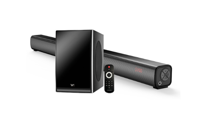 Vinnfier VF Hyperbar 303 BTRM Wireless Bluetooth Soundbar & Bass Subwoofer with 3D Stereo Sound FM Radio AUX HDMI