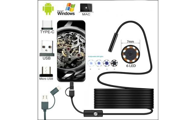 Waterproof PC Endoscope Camera-USB Type C/10M
