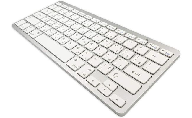 Wireless Rechargeable Chocolate Keyboard -White