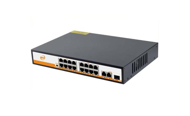 YC DS1603A-DP19 Smart 16 Port 2 Uplink 1 SFP 10/100/1000 POE Switch